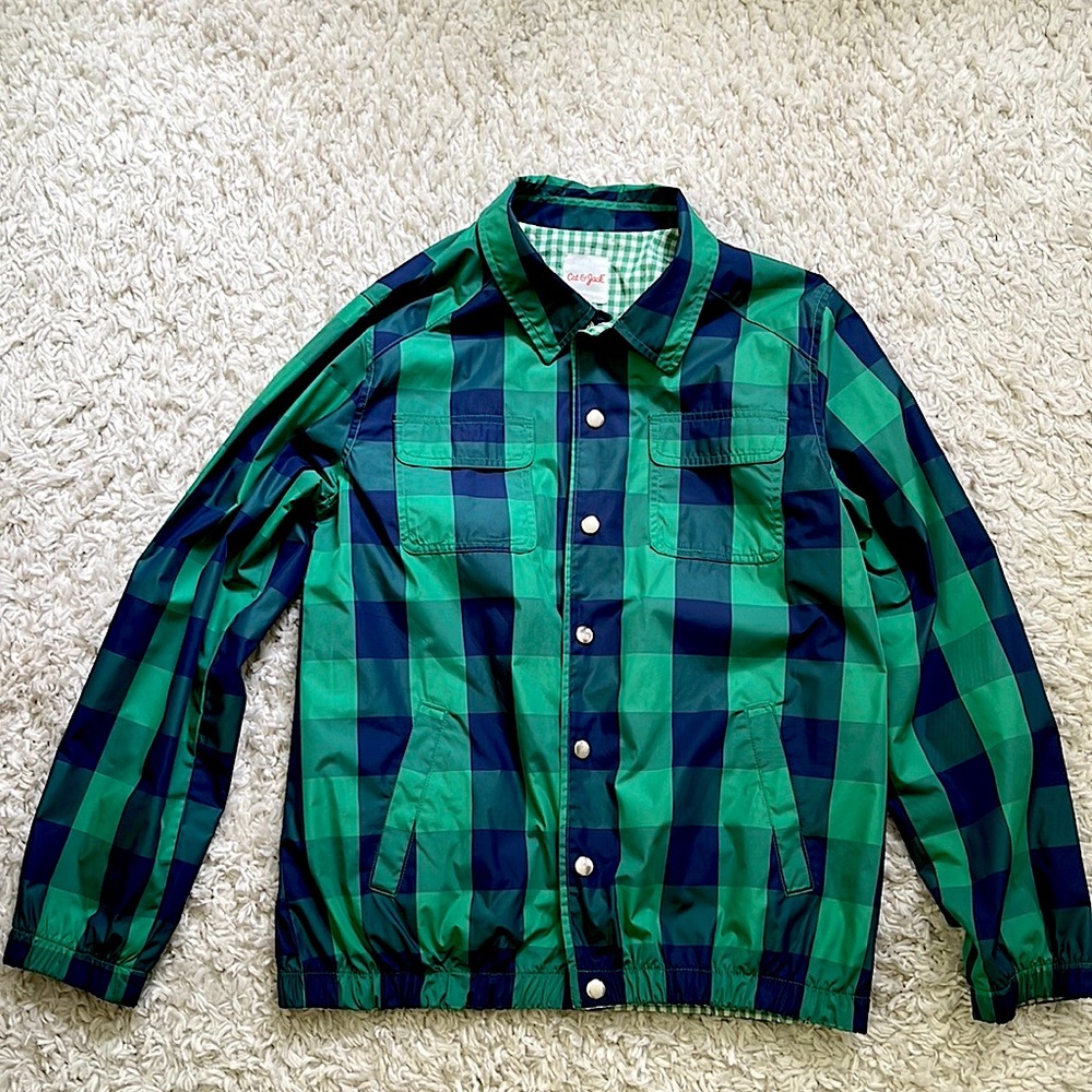 Cat & Jack Boy's Buffalo check windbreaker